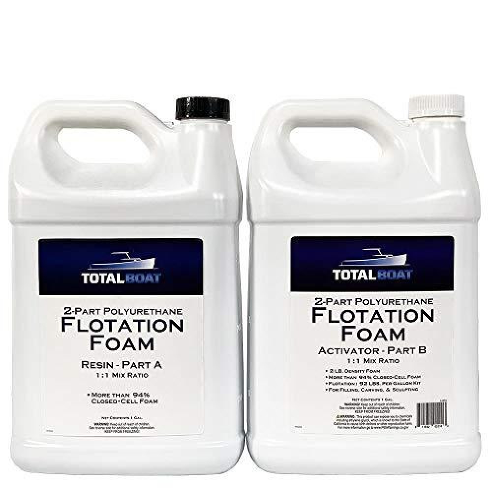 Totalboat Flotation Foam - 2 Part Expanding Polyurethane Marine Pour Foam For Boat Floatation, Insulation And Soundproofing (2 Lb Density, 2 Gallon Kit)