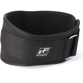 Ritfit Weight Lifting Belt - Great For Squats, Clean, Lunges, Deadlift, Thrusters - Men And Women - 6 Inch - Multiple Color Choices - Firm & Comfortable Lumbar Support