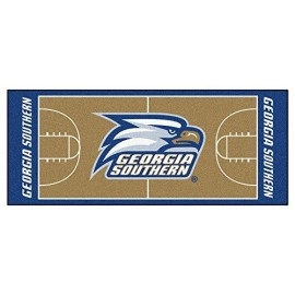 Fanmats 19611 Georgia Southern Basketball Court Runner, Team Color, 30X72