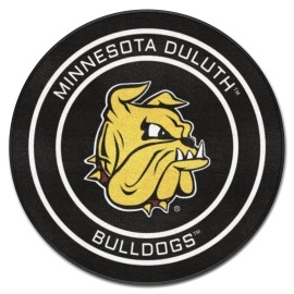 Fanmats 19525 Minnesota-Duluth Bulldogs Hockey Puck Shaped Rug - 27In. Diameter Hockey Puck Design Sports Fan Accent Rug