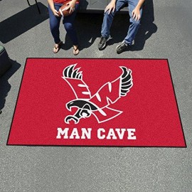 Fanmats 18819 Eastern Washington Man Cave Ultimat Rug - Black, Team Color, 59.5X94.5