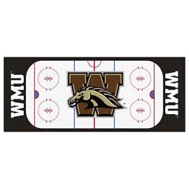 Fanmats 19560 Western Michigan Rink Runner, Team Color, 30X72