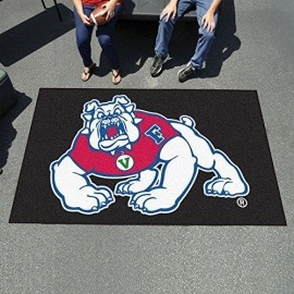 Fanmats 19290 Fresno State Ulti-Mat - Black, Team Color, 59.5X94.5