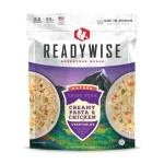 ReadyWise Outdoor Creamy Pasta & Chicken, Freeze-Dried Backpacking and Camping Meals, Tasty Meals and Snacks for Hiking, Backpacking, or Emergency Preparedness, Pack of 1