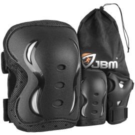 Jbm Kids Protective Gear Set Knee Pads And Elbow Pads Set For Kids 3-8 Years Kids Knee And Elbow Pads With Wrist Guards For Skating Biking Scooter