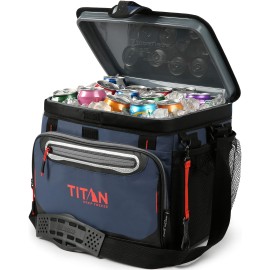 Arctic Zone Titan Deep Freeze Cooler - 30 Can Zipperless Hardbody Cooler - Deep Freeze Insulation, HardBody Liner, and SmartShelf