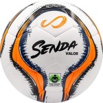 Senda Valor Duotech Match Soccer Ball, Fair Trade Certified, Nfhs Approved, Orange/Navy Blue, Size 5 (Ages 13 & Up)