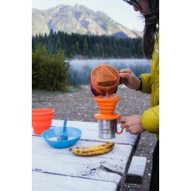 UST Collapsible Flexware Coffee Drip with Strong, Flexible, Compact, BPA Free Design and Lid Seal for Hiking, Backpacking, Camping and Outdoor Survival