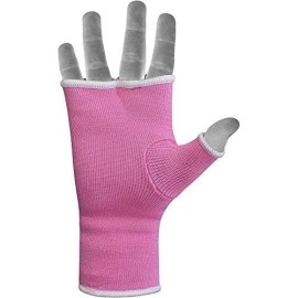 Rdx Boxing Ladies Fist Hand Inner Gloves Bandages Pink Wraps Mma Punch Bag Kick, Medium, Pink