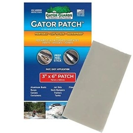 Gator Guards Patch Fiberglass Reinforced Repair Patch - Repairs Holes, Dents & Cracks On Multiple Surfaces - Diy Prep, Peel & Stick - 3 Sizes - Usa Made