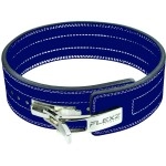 Leather Weight Lifting And Powerlifting Belt - Back Support Belt With Steel Quick Release Buckle