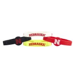 NCAA Nebraska Cornhuskers Silicone Bracelets, 4-pack