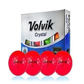 Volvik 2016 Golf Balls (Dozen), Crystal Ruby