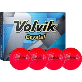 Volvik 2016 Golf Balls (Dozen), Crystal Ruby