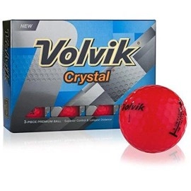 Volvik 2016 Golf Balls (Dozen), Crystal Ruby