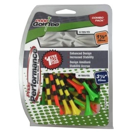 Pride Golf Tee Pride Perfromance Combo Pack (50 Count: 40 3-1/4