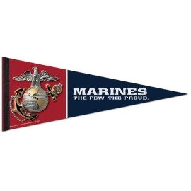 Wincraft United States Military Marines Us Marines Premium Pennant, Multicolor, One Size