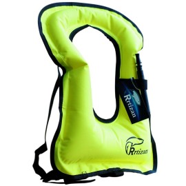 Rrtizan Snorkel Vest, Adults Portable Inflatable Swim Vest Jackets For Snorkeling Swimming Diving Safety(Green)