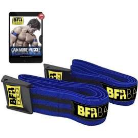 BFR BANDS PRO Blood Flow Restriction Bands for Arms, Legs & Glutes Occlusion Training, Help Gain Muscle Without Heavy Weight Lifting, Quick-Release Strong Elastic Strap for Men & Women