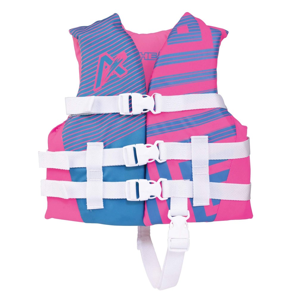 Airhead Children's Trend Life Jacket, Coast Guard Approved, Hot Pink/Sky Blue