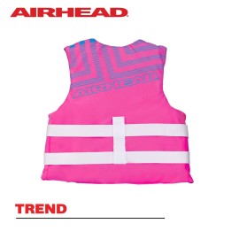 Airhead Youth Trend Life Jacket, Coast Guard Approved, Hot Pink/Sky Blue