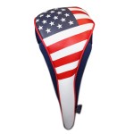 USA Patriot Golf Zipper Head Covers Driver #1 Headcover Neoprene