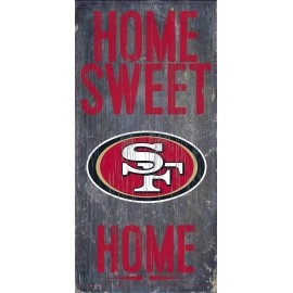 Fan Creations - San Francisco 49ers Wood Sign - Home Sweet Home 6