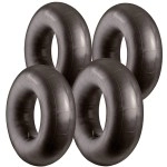 Bradley Pack Of 4 Heavy Duty Rubber Inner Tube For Floating River Snow Tube; Heavy Duty Pool Float For Adults; Pool Tube Closing; Large Lake Floats For Adults (44 Inch Inflated)