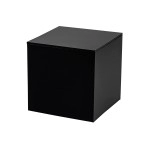 Marketing Holders 5 Black Acrylic Display Box With One Open Side Versatile Square Merchandise Storage Bin Or Retail Product Riser