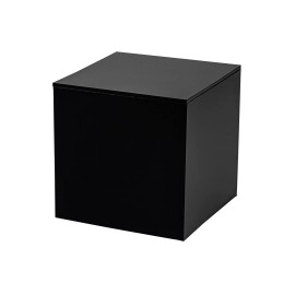 Marketing Holders 5 Black Acrylic Display Box With One Open Side Versatile Square Merchandise Storage Bin Or Retail Product Riser