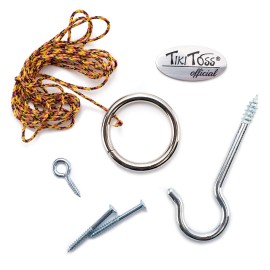 Tiki Toss Original Hook and Ring Game Essentials- Includes Hook, Ring, Mounting Screws, and Thread