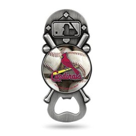 Rico Industries Mlb St. Louis Cardinals Party Starter Bottle Opener , Silver, 5.5