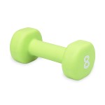 Gaiam Dumbbell Hand Weight (Sold In Singles) - Neoprene Coated Exercise & Fitness Dumbbell For Home Gym Workouts And Strength Training - Free Weights For Women And Men (8Lb, Green)