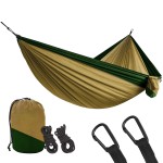 Bear Butt Double Parachute Hammock - Khaki / Dark Green