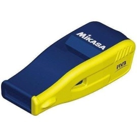 Mikasa Professional Whistle with Lanyard, Small, Navy/Yellow
