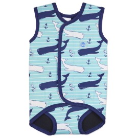 Splash About Baby Wrap Neoprene Wetsuit (Vintage Moby, Small)