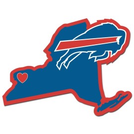 NFL Siskiyou Sports Fan Shop Buffalo Bills Home State Decal One Size Team Color