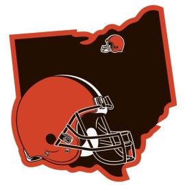 Siskiyou Sports NFL Fan Shop Cleveland Browns Home State Decal One Size Team Color