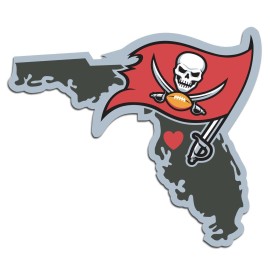 Siskiyou Sports NFL Fan Shop Tampa Bay Buccaneers Home State Decal One Size Team Color