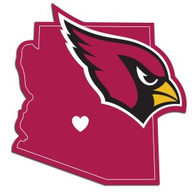 NFL Siskiyou Sports Fan Shop Arizona Cardinals Home State Decal One Size Team Color