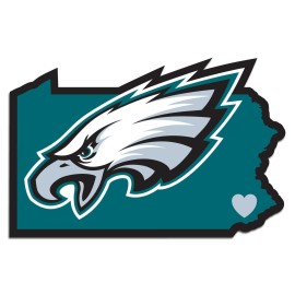 Siskiyou Sports NFL Fan Shop Philadelphia Eagles Home State Decal One Size Team Color