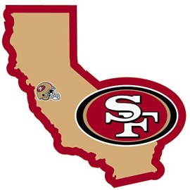 NFL Siskiyou Sports Fan Shop San Francisco 49ers Home State Decal One Size Team Color
