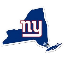 Siskiyou Sports NFL Fan Shop New York Giants Home State Decal One Size Team Color