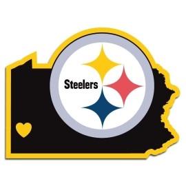 NFL Siskiyou Sports Fan Shop Pittsburgh Steelers Home State Decal One Size Team Color