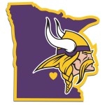 NFL Siskiyou Sports Fan Shop Minnesota Vikings Home State Decal One Size Team Color