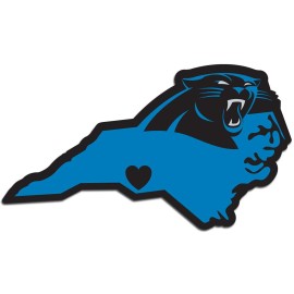 NFL Siskiyou Sports Fan Shop Carolina Panthers Home State Decal One Size Team Color