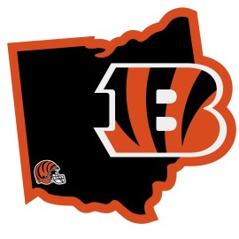 Siskiyou Sports NFL Fan Shop Cincinnati Bengals Home State Decal One Size Team Color