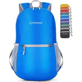 Zomake Ultra Lightweight Hiking Backpack 20L - Packable Small Backpacks Water Resistant Daypack For Women Men(Dark Blue)