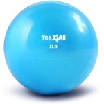 Yes4All Soft Weighted Toning Ball Smooth 2Lb Blue