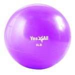 Yes4All Soft Weighted Toning Ball Smooth 8Lb Purple